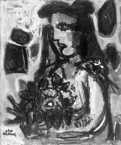 Woman with Flowers