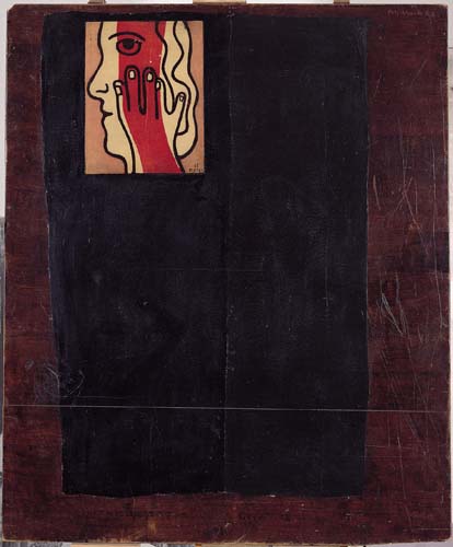 Tabletop with Reproduction by Leger