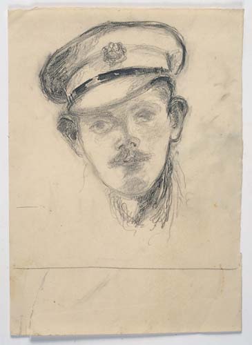 Figure with Army Hat