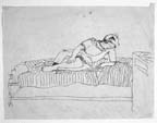 Woman Reclining and Reading